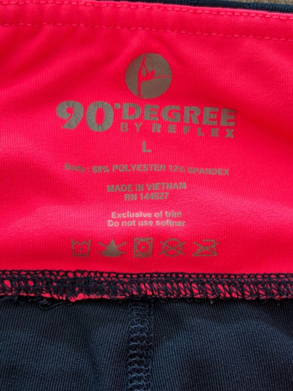 90 Degree By Reflex Black Leggings - L - Picture 3 of 6
